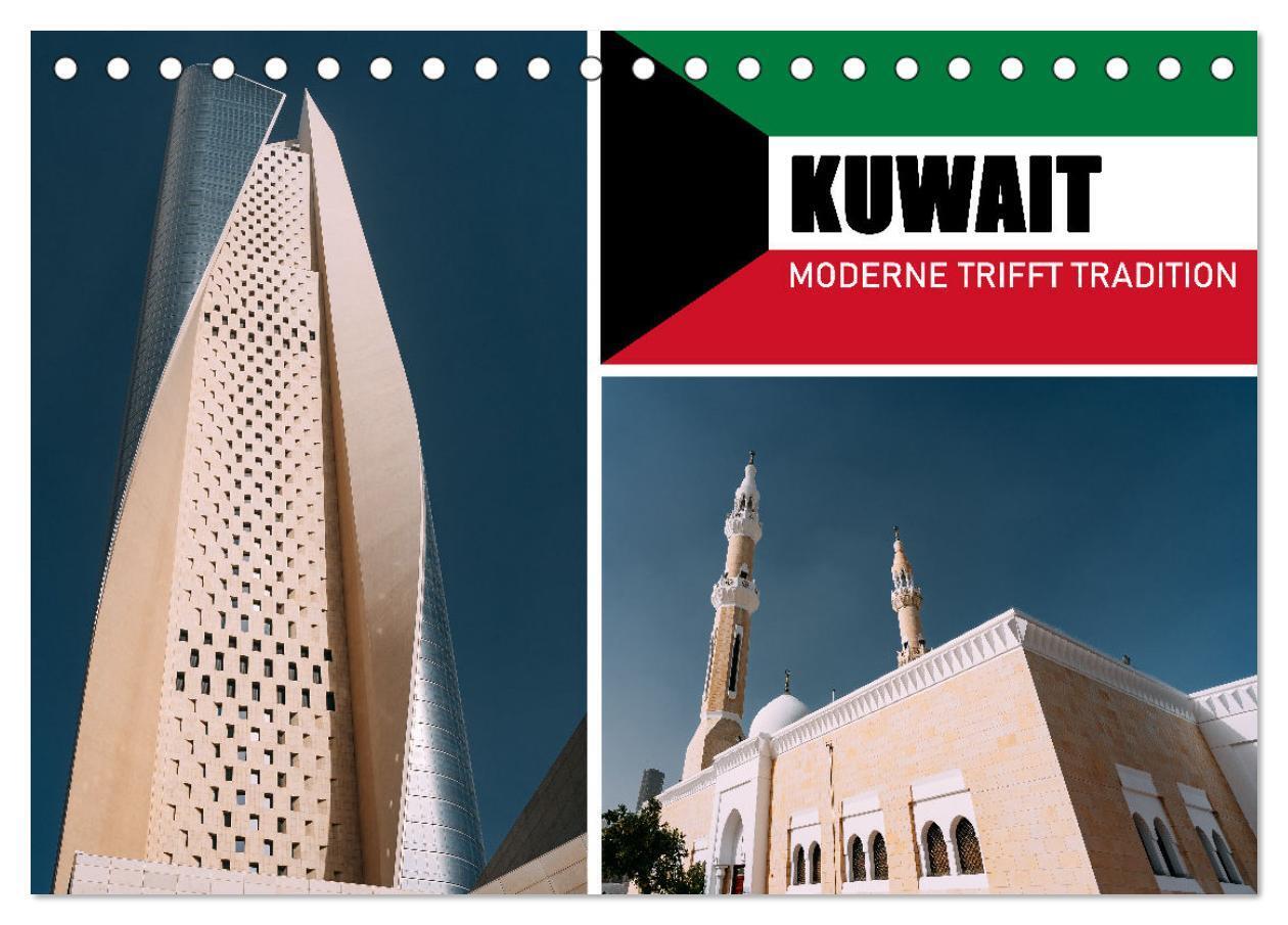 Kuwait - Moderne trifft Tradition (Tischkalender 2026 DIN A5 quer), CALVENDO Monatskalender