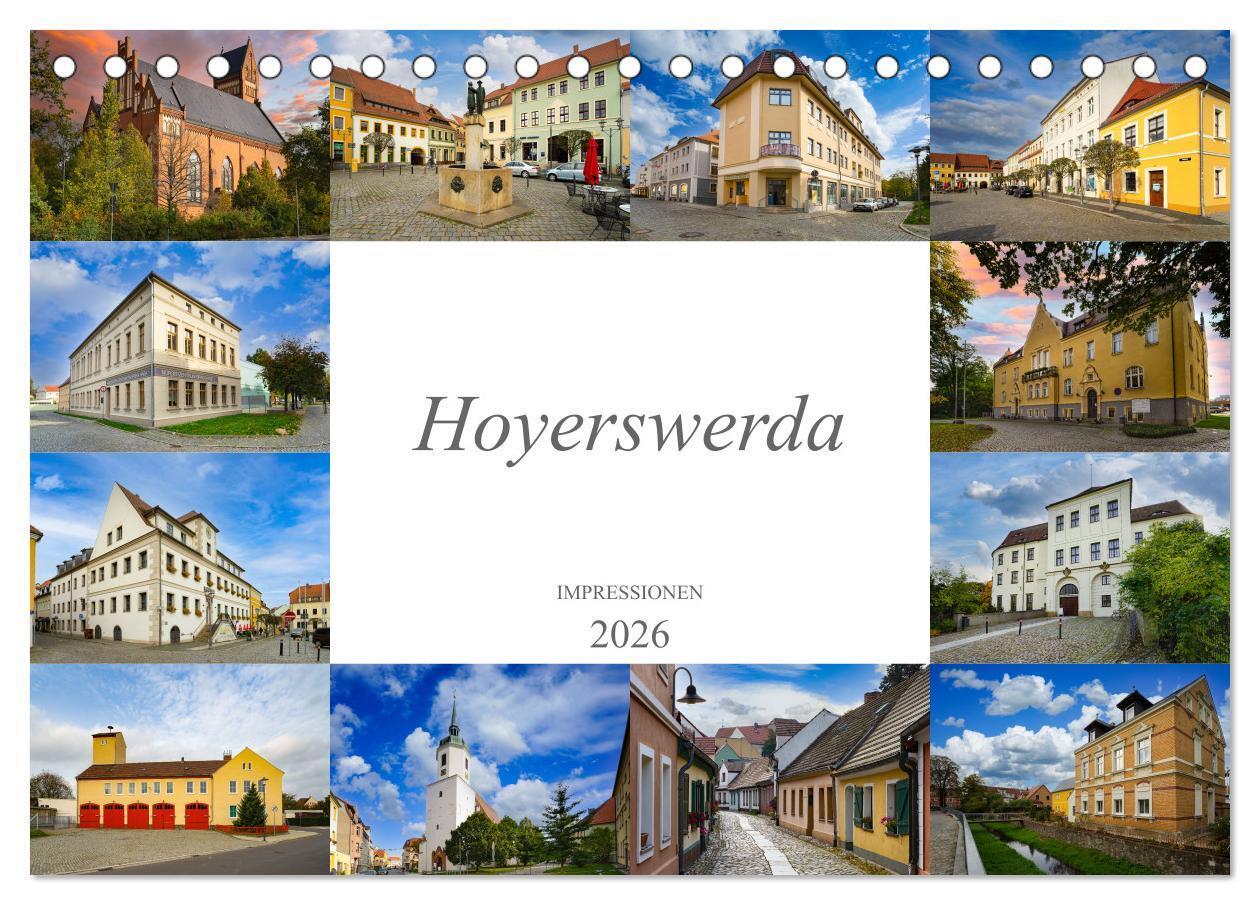 Hoyerswerda Impressionen (Tischkalender 2026 DIN A5 quer), CALVENDO Monatskalender
