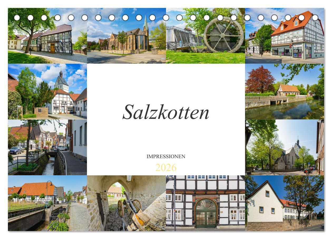 Salzkotten Impressionen (Tischkalender 2026 DIN A5 quer), CALVENDO Monatskalender