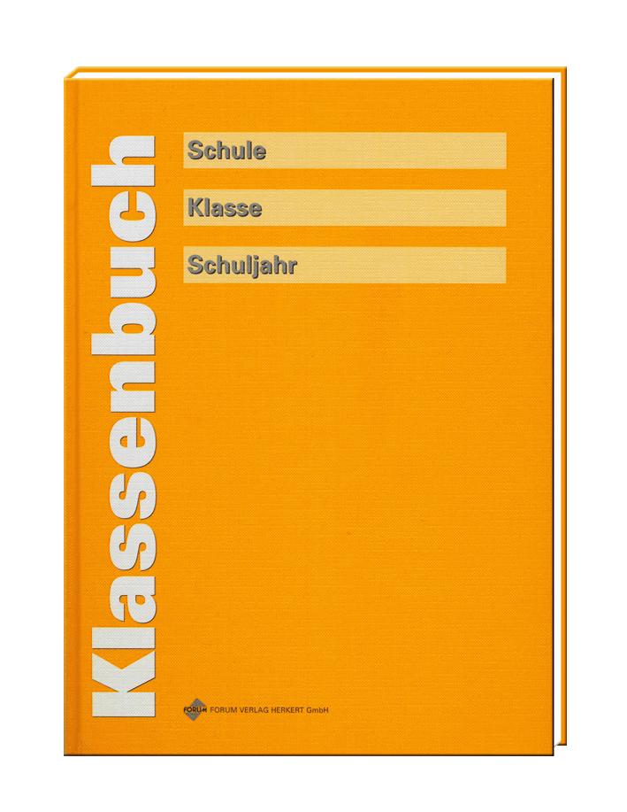 Klassenbuch sonnengelb