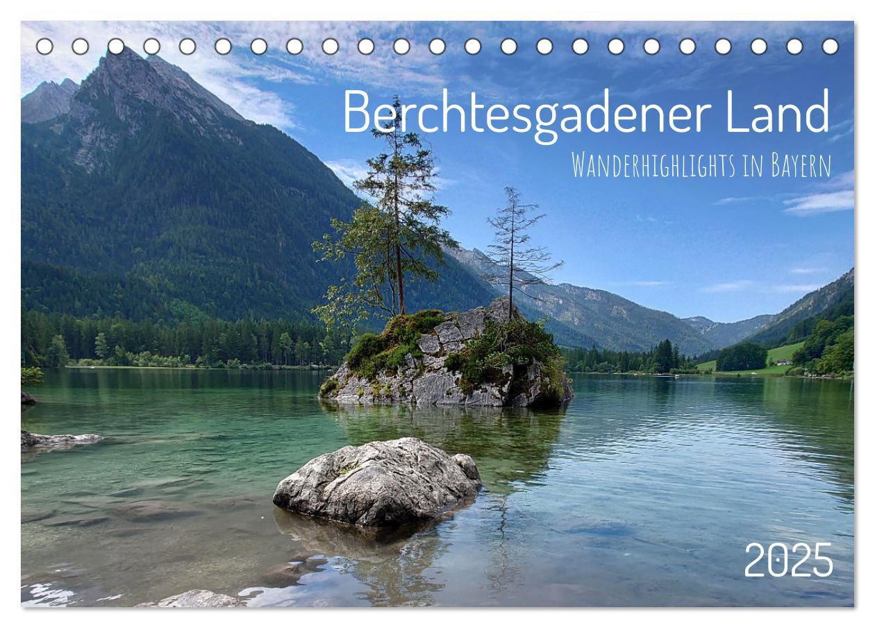 Berchtesgadener Land - Wanderhighlights in Bayern (Tischkalender 2025 DIN A5 quer), CALVENDO Monatskalender