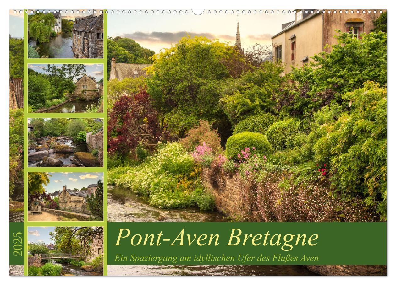Pont-Aven Bretagne (Wandkalender 2025 DIN A2 quer), CALVENDO Monatskalender