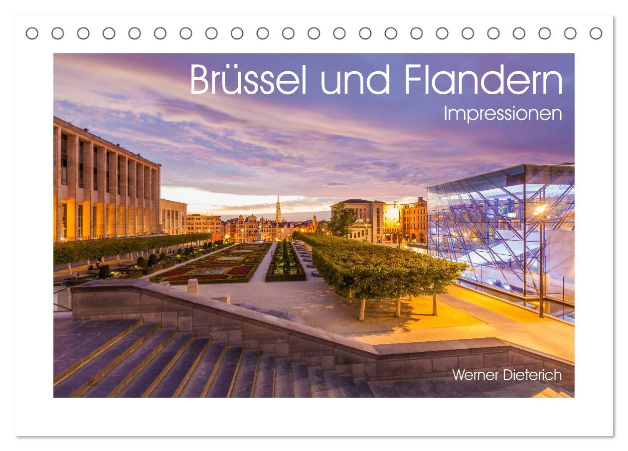 Brüssel und Flandern Impressionen (Tischkalender 2025 DIN A5 quer), CALVENDO Monatskalender