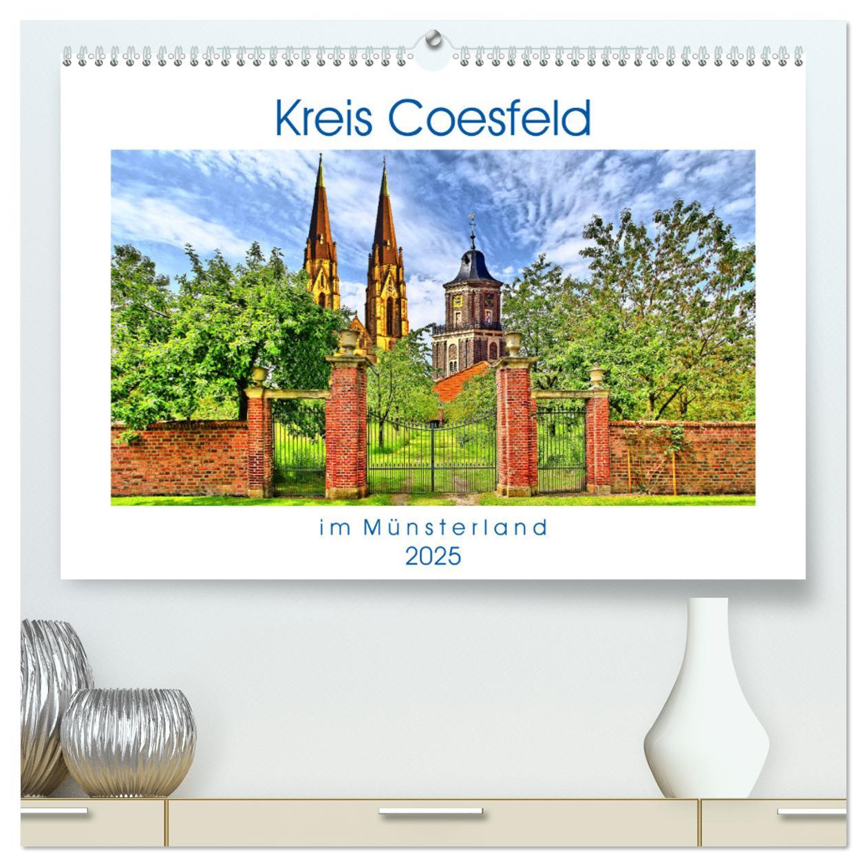Kreis Coesfeld im Münsterland - Stadt Land Fluß (hochwertiger Premium Wandkalender 2025 DIN A2 quer), Kunstdruck in Hochglanz
