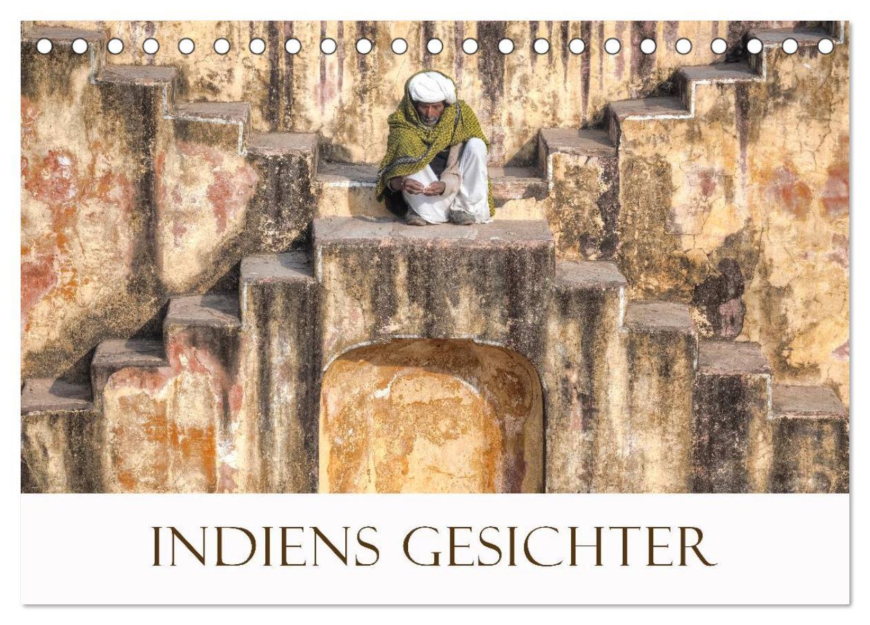 Indiens Gesichter (Tischkalender 2025 DIN A5 quer), CALVENDO Monatskalender