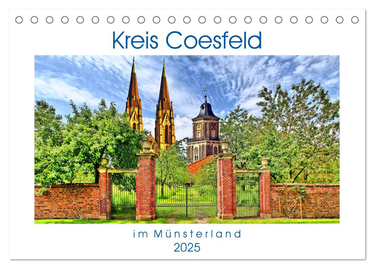 Kreis Coesfeld im Münsterland - Stadt Land Fluß (Tischkalender 2025 DIN A5 quer), CALVENDO Monatskalender