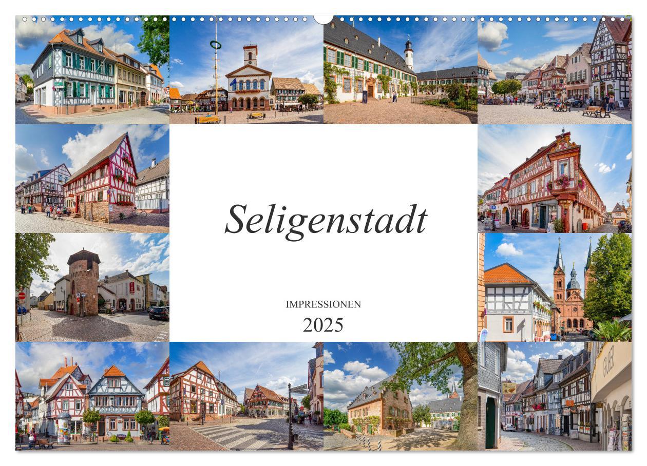 Seligenstadt Impressionen (Wandkalender 2025 DIN A2 quer), CALVENDO Monatskalender