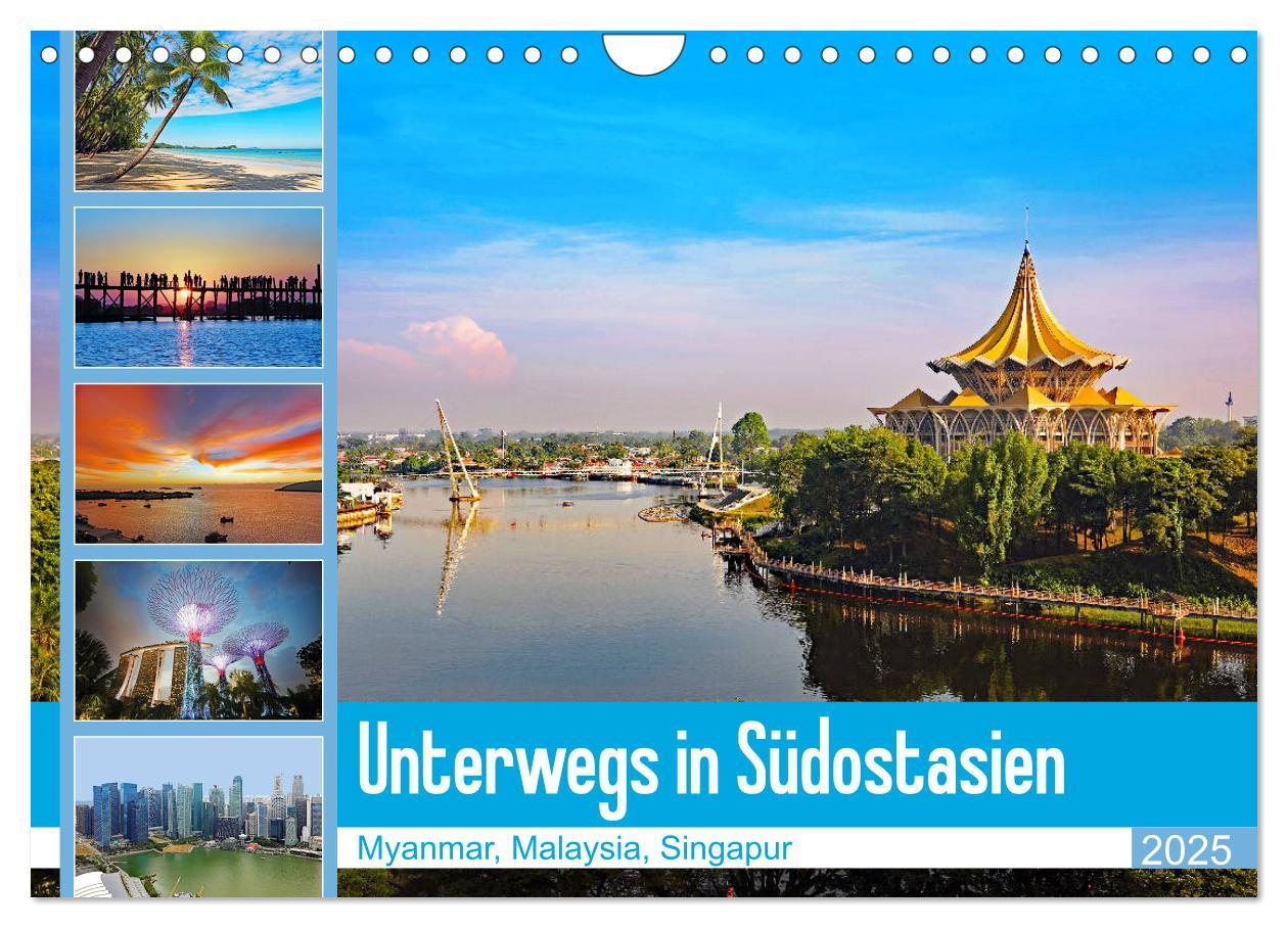 Unterwegs in Südostasien (Wandkalender 2025 DIN A4 quer), CALVENDO Monatskalender