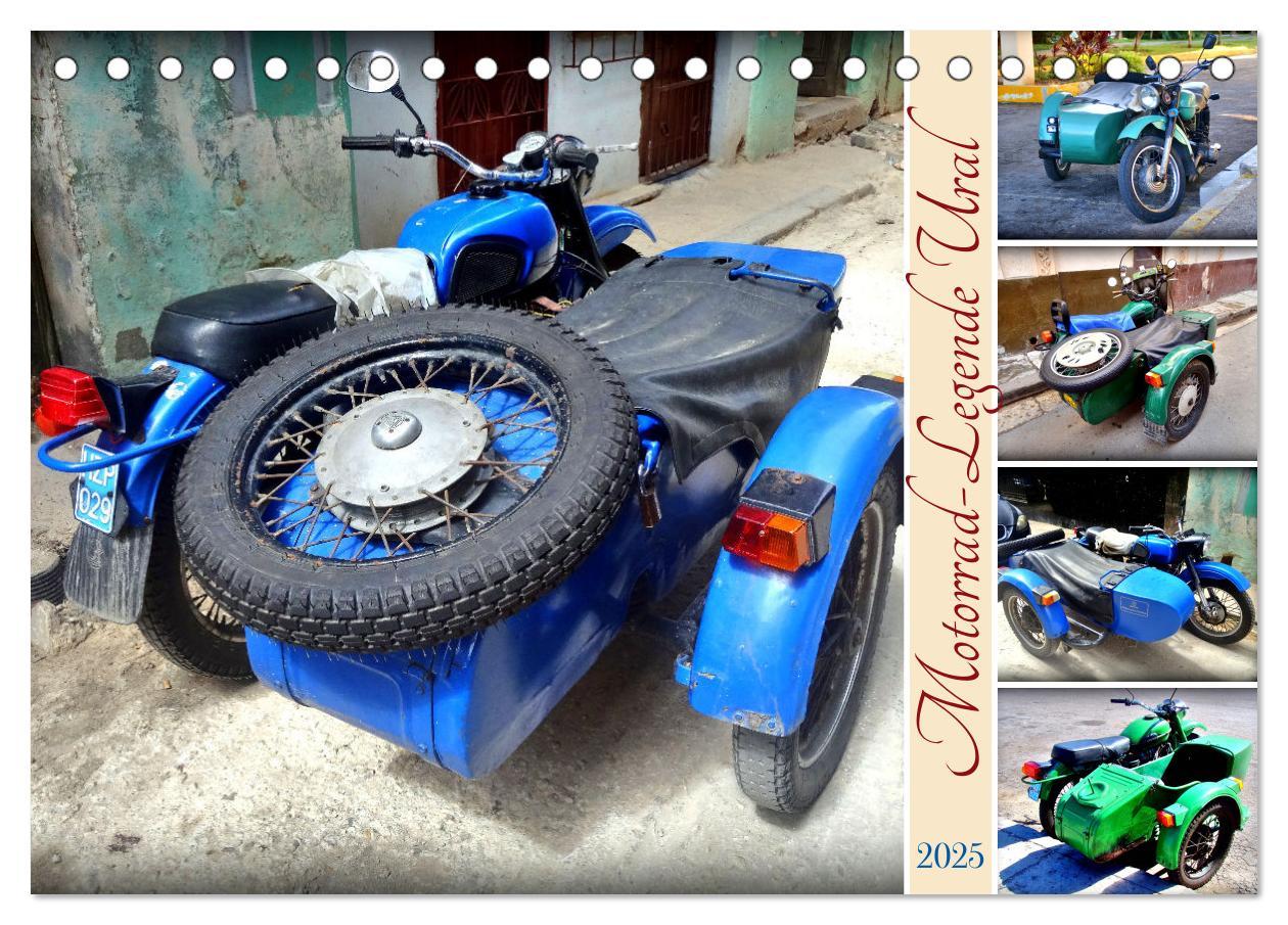 Motorrad-Legende Ural (Tischkalender 2025 DIN A5 quer), CALVENDO Monatskalender