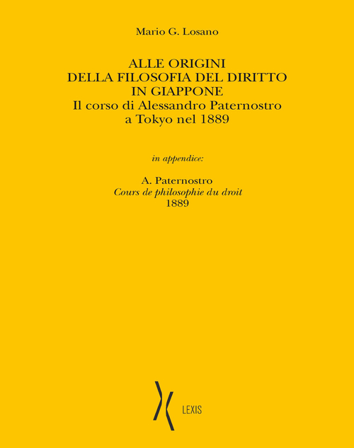 Alle origini della filosofia del diritto in Giappone. Il corso di Alessandro Paternostro a Tokyo nel 1889