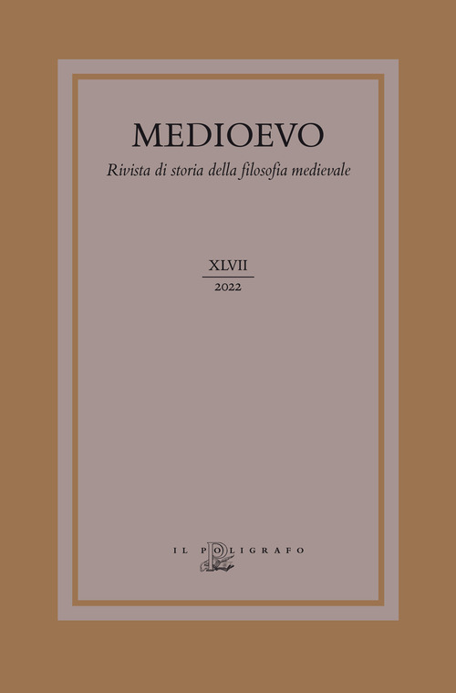 Medioevo. Rivista di storia della filosofia medievale (2022)