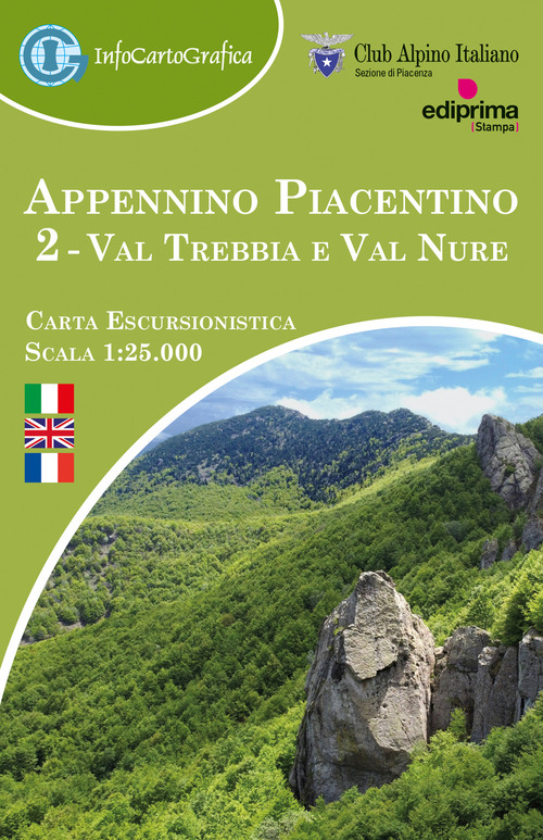Appennino Piacentino 2. Val Trebbia e Val Nure. Carta escursionistica 1:25.000